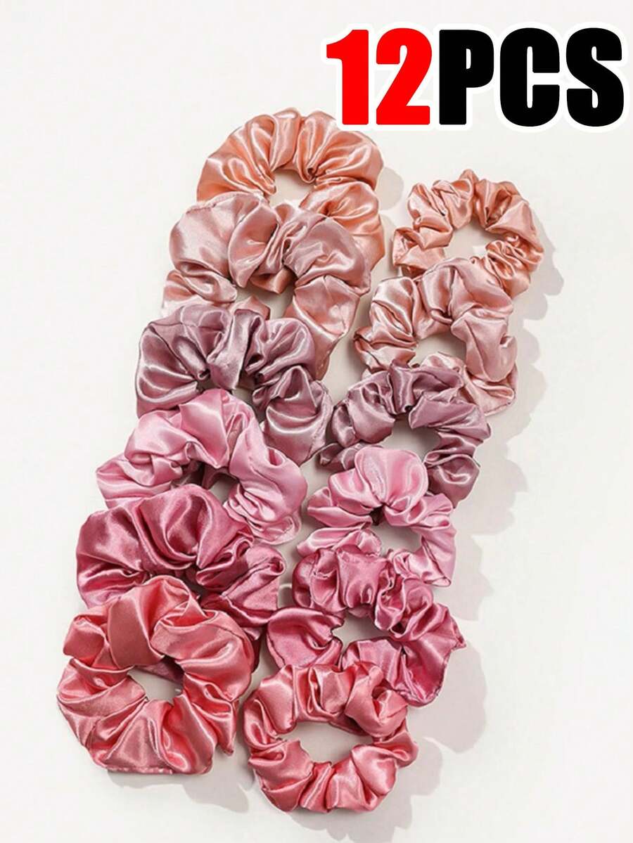 12个/包缎面发圈,纯色配饰,女士发饰,美发工具,美容配饰,卷发配饰,发饰,发饰,秋季,旅行,美发工具,女士配饰,护发产品,秋季,发饰,旅行,发饰,美发工具,护发产品,用品,美容配饰,礼品,旅行,女士礼品,护发产品,圣诞礼物(12个/包)有货 - 彩色 - 查看 1