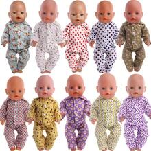 Soft & Comfortable Pajamas For 16" Baby Dolls & 18" American Girl Dolls, Multiple Cute Christmas Cartoon Prints, Easy To Put On/Take Off, Great Gift For Boys & Girls Birthday Or Christmas (Doll Not Included) - Multicolor - View 3