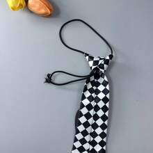 Plaid Heart Ladies' Small Tie  Decoration Bohemian Style Casual Accessories JK Clothing, Etc. Are Suitable - A - 查看 3