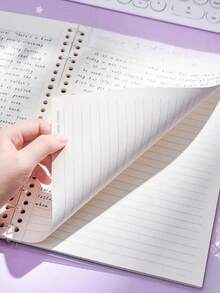 1pc Sanrio Family Detachable Spiral Notebook, A5 Lined Exercise Book, Portable Diary, Student Prize, Office Supply, Holiday Gift