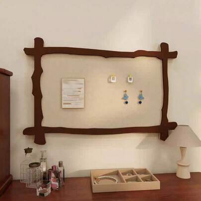 1pc 40x60cm Felt Board Photo Wall Decor, Self-Adhesive, No Drilling Required