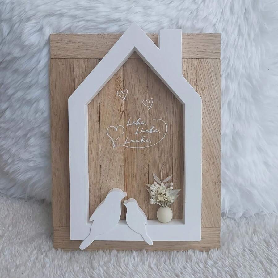 Resin Birdhouse Wall Decor - Silicone Mold For DIY Crafts - White - View 1