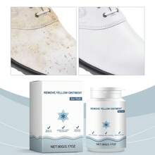 Gel quitamanchas y blanqueador para zapatos, limpia la oxidación y las manchas, elimina el borde amarillento, gel para zapatillas blancas sin necesidad de agua - Blanco - Ver 3