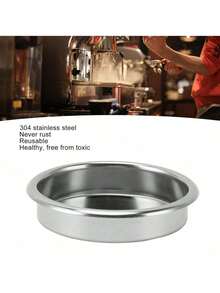 2pcs Coffee Blind Filter And Portafilter Basket Removal Tool Set, 51/54/58mm Stainless Steel Back Flush Insert Blind Filter, Espresso Machines Cleaning Disc And Coffee Powder Cup Disassembly Tool, Coffee Espresso Machine Cleaning Accessories