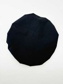 1pc Double-Layer Hair Care Cap, Anti-Hair Loss Cap, Postpartum Cap, Hair Mask Cap, Dry/Wet Hair Cap, Sleep Cap - Black - View 4