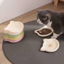 PETSIN 1/4/8个装 - 彩色塑料猫碗，卡通猫造型，保护猫咪胡须，防止下巴变黑，也适用于小型犬 - 可盛放干粮/湿粮和水 - 易于清洗，可盛放干粮、零食和罐装湿粮，也可作为存放骨头碎片和坚果壳的碗。圣诞礼物、趣味礼物、斋月礼物、个性化礼物。 - 300ml - 查看 5