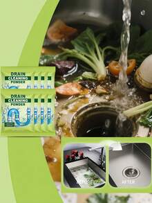 20/10/8/5/4/3/2 Rensa avloppsrör och kökshandfat, toalett och badrum, avloppsdamm, rengöringskomponenter, badrum och kök, lösa upp stopp och ta bort lukter (ny förpackningsförbättring, slumpmässig gammal stil, ny) - Multifärgad - Visa 11