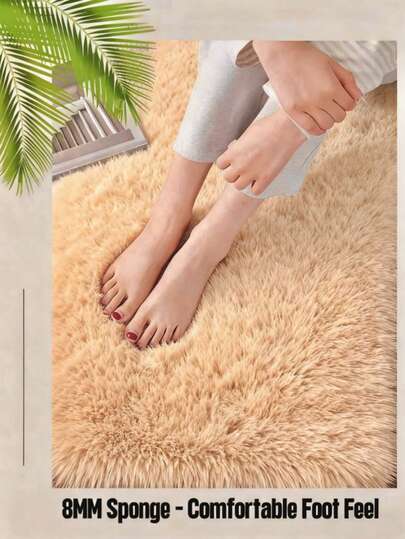 Nordic Style Printed Plush Carpet With Anti-Slip Bottom, Water Absorbent For Bathroom, Soft And Comfortable With Thick Sponge, Suitable For Living Room, Bedroom, Balcony, Study Room, Bathroom view 8