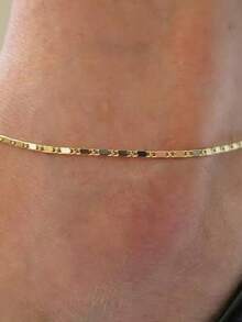 2/3 szt. srebrnych bransoletek na kostkę dla kobiet, modna minimalistyczna biżuteria na stopy, idealny prezent dla mamy/dziewczyny - Srebro - Zobacz 12