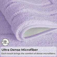 GRANNY SAYS Gray Bathroom Rugs, Bath Mats For Bathroom Non-Slip, Super Soft And Water Absorbent, Microfiber Bath Rugs, Machine Wash Dry, Bath Rugs For Floor, Tub And Shower, 16" X 24" - Lavender - View 9
