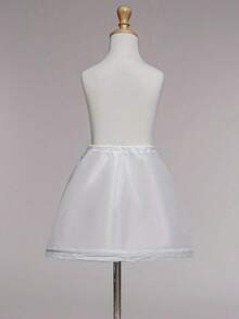 女士系带迷你吊带裙，3根钢骨支撑，腰围约55厘米，松紧腰，涤纶面料，适合所有季节