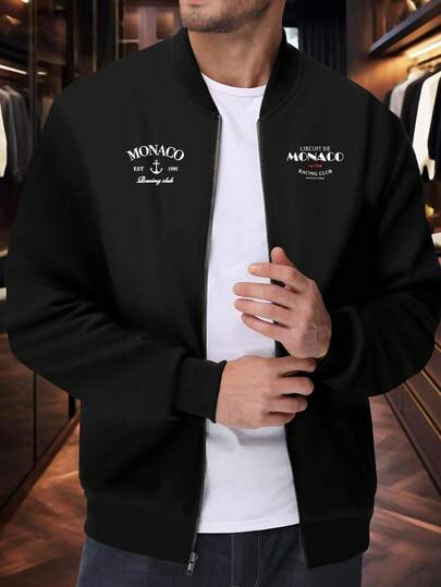 一件优雅印花图案商务休闲加大码男士夹克/外套，大码男装，舒适面料，适合高尔夫、网球、户外旅行、休闲等场合，是送给男士的绝佳礼物。