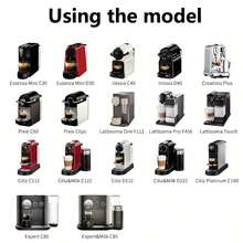 1个不锈钢可重复使用咖啡胶囊,适用于咖啡机 - 滴滤杯,必备咖啡配件,杯子/勺子/刷子套装 - 粉末填充器,提升咖啡风味,完整的咖啡机配件 - 彩色 - 查看 3