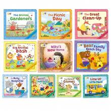10pcs Set Toddler Mini Story Books, Bedtime Reading, Montessori Toys, Portable Travel Activity Books, Early Education Reading, Birthday Gift - Multicolor - View 2