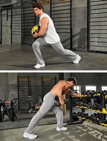 Men's Open Bottom Athletic Jogger Sweatpants Uncuffed Baggy Cotton Lounge Pants With Pockets, Activewear - 灰色 - 查看 6