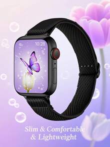 Slim Stretchy Band Compatible With Apple Watch Bands 40mm 41mm 42mm 38mm 44mm 45mm 46mm 49mm Women Men, Thin Skinny Elastic Nylon Solo Loop Strap For I Watch Series 10 9 8 7 6 5 4 3 11 Ultra SE 2/3