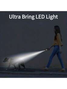 1pc Retractable Dog Leash (Battery Not Included), Dual Light Design, 3 Meters/5m Size Options, Macaron Colors, Dog Supplies. Suitable For Small And Medium Dogs. - Multicolor - View 6