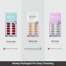 Press On Nails Square - Pastel White Short Press On Nails With Glue For Women, Opaque Soft Gel Glue On Nails In 16 Sizes - 32 Stick On Nails Kit, Note Book - ColorW - 查看 4