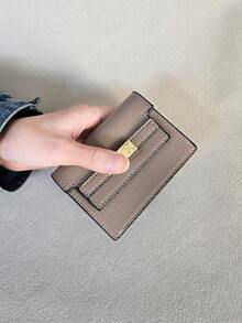 1件装女士时尚卡包钱包 PU皮革信用卡零钱包 女士迷你钱包 小钱包 卡包 女士钱包 旅行必备证件夹 身份证夹 - 彩色 - 查看 6