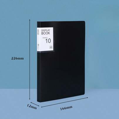 1 pieza Carpeta transparente de archivo tamaño A5, organizador multiusos impermeable para exámenes de embarazo y documentos