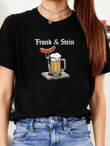 Camisetas femininas - Preto - Ver 8