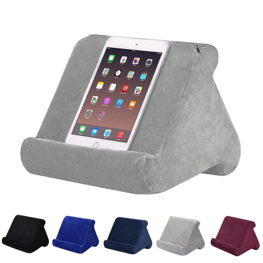 1pc Multi-Functional Tablet Stand, 3 Adjustable Angles, Suitable For Bed, Desk, Sofa, Kitchen, Home, Office, Tablet & Phone Reading Holder (Gift For Friends & Family) - Light Grey - View 1