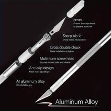 88件套雕刻刀套装，带收纳盒，包含80片替换刀片、4个刀柄、15厘米尺子，适用于艺术、工艺、纸艺、模型制作——1号、11号、16号、11号、12号雕刻刀片，10号、11号、15号、23号刀片