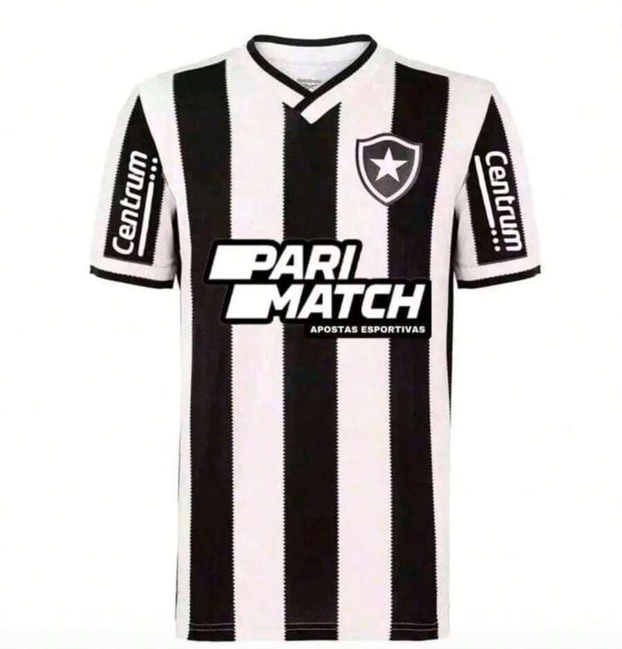 Botafogo Striped 24/25 - Black and White - View 1