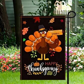 Easy-Install 48" Garden Flag Stand With Shepherd Hook - Perfect For Bird Feeders, Lanterns & Plant Hanging - Durable Metal Outdoor Decor