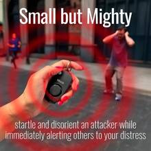 Personal Alarm Keychain Black u2013 Emits Powerful 130dB Alarm, Includes Built - In Keychain and u2013 Included, Great Self - Defense - Llavero de alarma + black - Ver 3