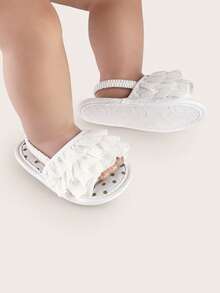 Summer Infant Sandals 3-6 Months Old Female Infant Slippers Breathable, Non Slip, Anti-Collision Walking Shoes - Clear - View 3