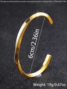 Camhanno 1PC Piece Of Vintage Exquisite Stainless Steel Open Mobius Bracelet, Not Easily Faded, Used For Men's Daily Clothing Decoration, Christmas/Valentine's Day Gifts - Mobius Bracelet - View 10