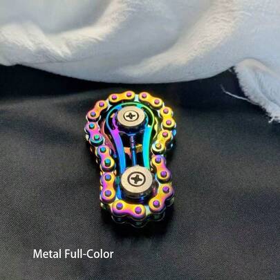 Nuevo juguete antiestrés de giro de dedo con cadena de engranaje de rueda de coche creativa, regalo de Navidad ideal para adolescentes