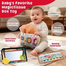 Baby Toys 6 To 12 Months - Baby Tissue Box Toys Montessori Toys For Babies 6-12 Months Soft Crinkle Infant Sensory Toys For 1 Year Old Early Learning Toys Baby Boys Girls - Multicolor - View 5