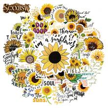 SCXXBSW 50pcs Sunflower Stickers, Cool Anime Stickers, Decorative Stickers, Waterproof . Classic Gift Decorations, Great Value Pack. Cute Cartoon Stickers, Waterproof . These Phone Case Decorations Can Be Applied To Laptops, Mobile Phones, Water Bottles, Guitars, Skateboards, Suitcases, Etc., Starting Your DIY Creative Journey. They Are The Top Choice For Gifts During Halloween And Christmas. - Multicolor - View 1