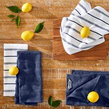XZGB Albany Kitchen Towel 4-Pack Set Blue Willow/White 16"X26" - 藍柳 - 查看 2