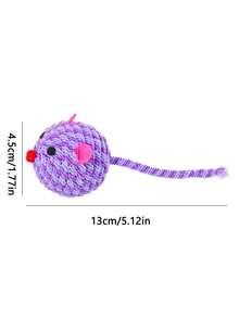 Winding Ball Mouse Cat Toy, Scratch & Bite Resistant Spherical Mouse Cat Toy, Self-Playing Ball