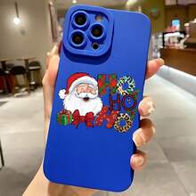 2026 nueva funda de teléfono esmerilada, funda de teléfono diseño navideño de Santa Claus Ho Ho Ho para  17 15 Pro Max  17 14  17 13  17 12  Galaxy S23 S22 S21 S20 funda protectora para teléfono funda de pareja regalo para novio novia regalo de vacaciones - Blanco antiguo - Ver 4