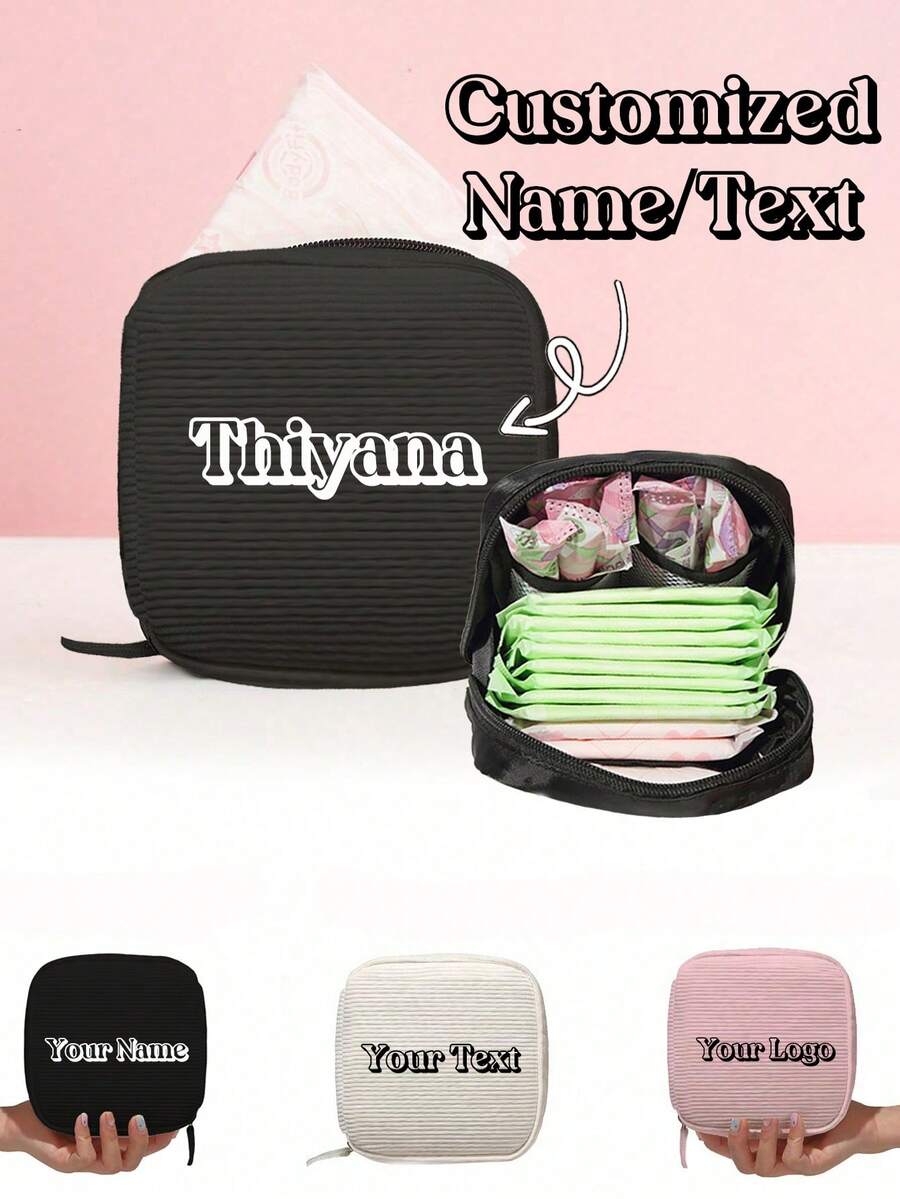 1 PC Personalized Makeup Bag, Customizable With Text/Name/Image/Logo. Personalized Bridesmaid Gift, Wedding Gift, Travel Toiletry Bag, Makeup Bag. Makeup Bag Toiletry Bag, Birthday Gift, Valentine's Day Gift, Christmas Gift, Merry Christmas, Mother's Day Gift. - Multicolor - View 1