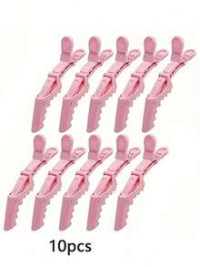 36/24/12/10/7/6/1pc Set Salon Crocodile Clips, Plastic Crocodile Clips, Seamless Bangs Clips, Duck Bill Crocodile Clips, Makeup Artist Side Positioning Clips, Hairstylist Sectioning Clips, Suitable For Salon, Home Or Hotel Travel, Non-Slip Crocodile Clips, Multi-Functional Hair Clips, Hairstyling Tools, Head Accessories, Hair Accessories For Women - Multicolor - View 13