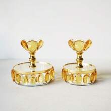 1pc Handmade Exquisite Crystal Glass Decorative Jar, Decorative Box Storage Box, Used For Storage Box, Piggy Bank, Holding Small Items Candies, Home Decor, Gifts For Valentine's Day, Mother's Day, Halloween, Christmas