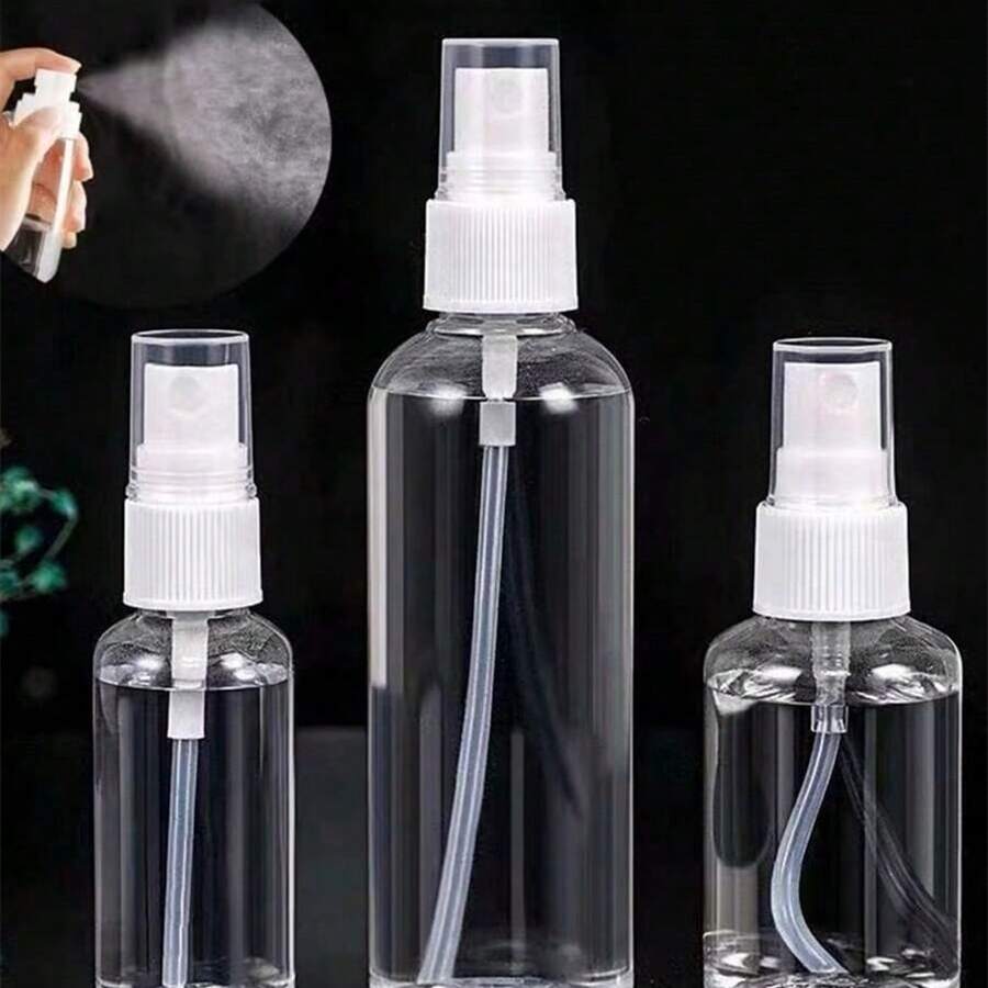 1PC Transparent Spray Bottle, Cosmetic Bottle Watering Can, Portable Plastic Sub-Bottle,Portioning Bottles - Clear - View 1