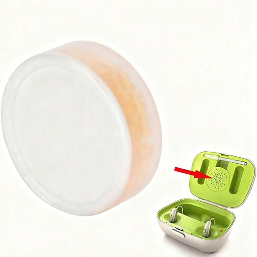 2pcs Portable Hearing Aid Drying Capsule Desiccant Dehumidifier Drying Pallet For BTE Hearing Aid Drying Ear Care Accessories