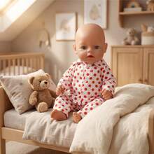 Soft & Comfortable Pajamas For 16" Baby Dolls & 18" American Girl Dolls, Multiple Cute Christmas Cartoon Prints, Easy To Put On/Take Off, Great Gift For Boys & Girls Birthday Or Christmas (Doll Not Included) - Multicolor - View 11