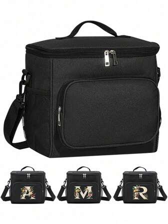 1个/2个装学生保温午餐包，方形手持便当盒包，铝箔午餐包，适用于午餐、海滩、饮料、旅行、露营、野餐、汽车