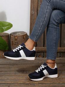 Semir Women's Thick Sole Chunky Sneakers, Casual Sports Chunky Sneakers, Autumn/Winter 2025 New Arrival - Black - View 4