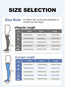 Extra Long Warm Women's Solid Color 20,30 Mmhg Compression Thigh High Socks, Leg Shaping Comfortable Compression Stockings, Cozy Socks - Apricot - View 5