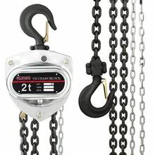 Polipasto Garrucha Cromada Manual Capacidad 2televación 10m - Plateado - Ver 1