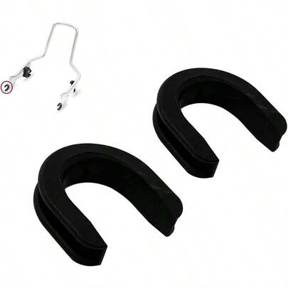 GSYY Sis Bar Backrest Luggage Rack Side Plate Mounting B Grmet For Harley 52682-09 Black H7104101