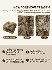 1pc Fluffy Rug Anti-Slip Area Carpet For Home Living Room And Bedroom ,Room Decor